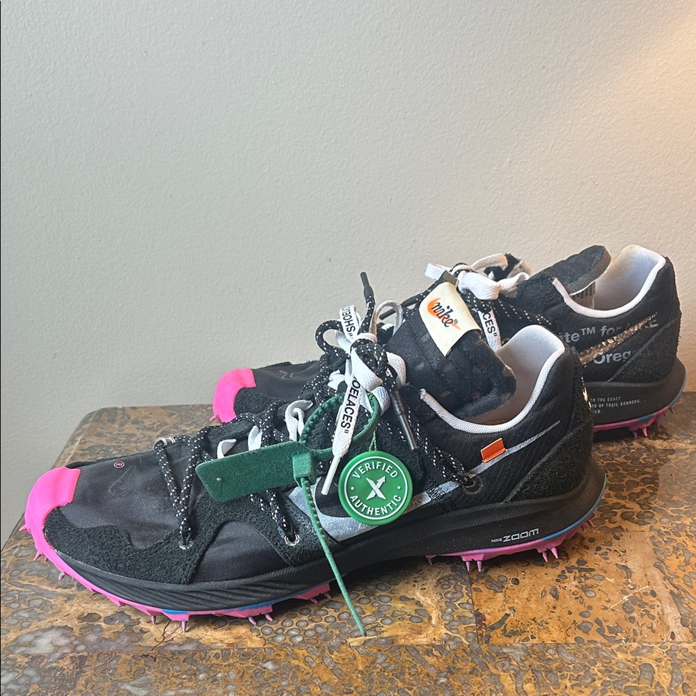 Nike Black and Pink Athletic Shoes